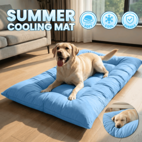 Extra-Large Summer Cooling Mat Dog Sofa Bed | Ultra-Soft, 8 Compartments, Extra-Large Plush Dog Sofa Bed | Super Soft