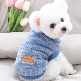 Pet Sweater; Warm Winter Plush Dog Sweater Knitwear Cat Vest; For Small & Medium Dogs (size: XL, Color: Khaki)